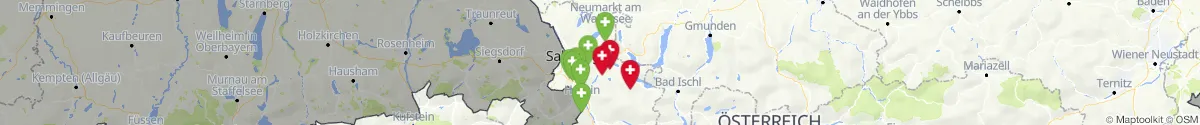 Map view for Pharmacies emergency services nearby Faistenau (Salzburg-Umgebung, Salzburg)